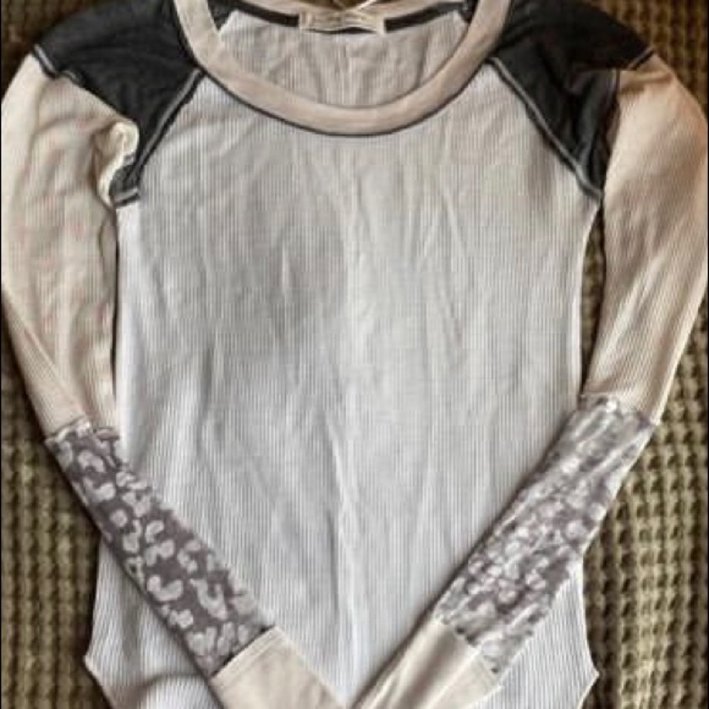 Free People thermal long sleeve top
